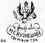 Клейма Тверского завода (1870-1917)
